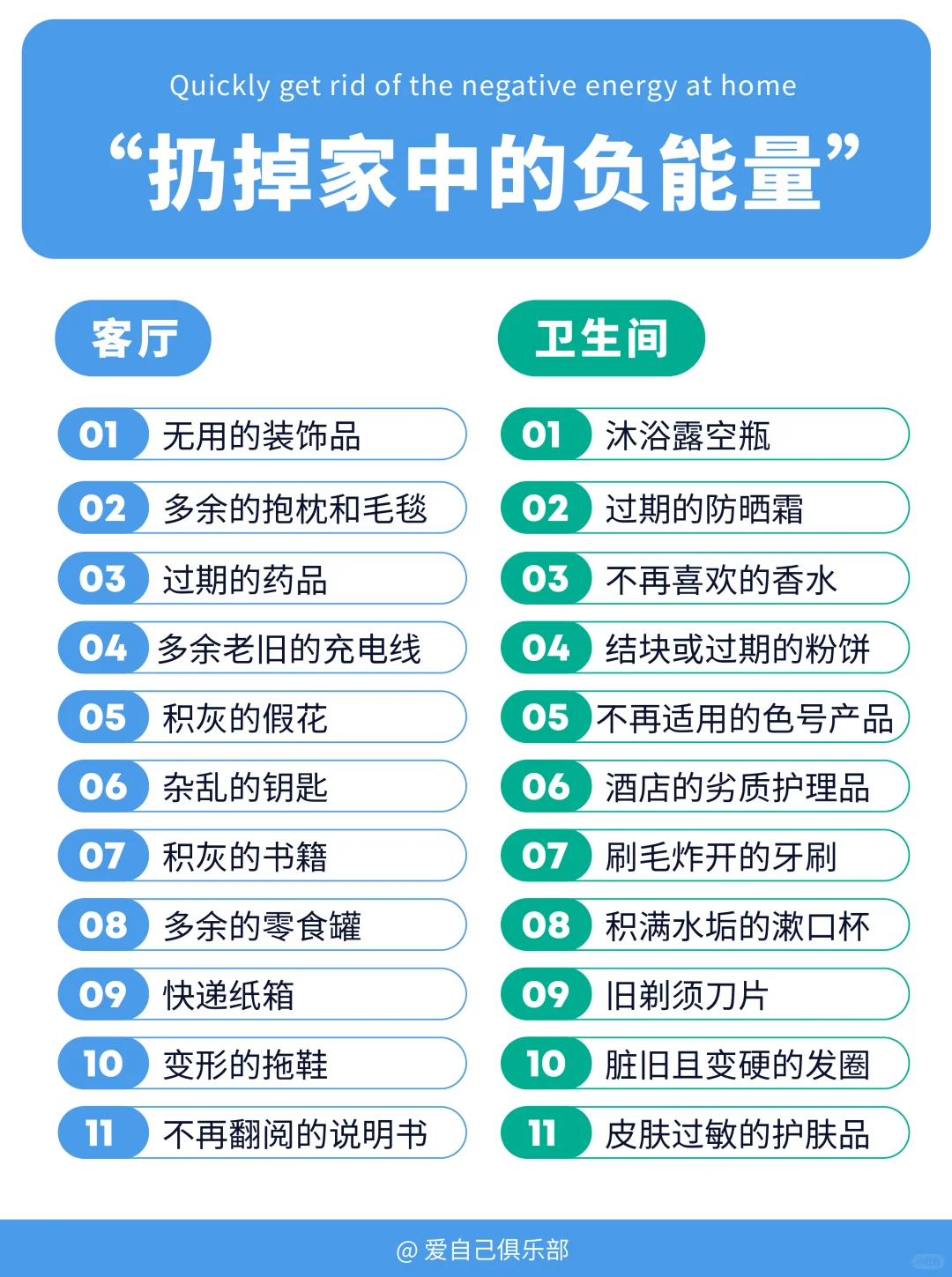 扔扔扔！给家来个负能量大扫除｜断舍离清单