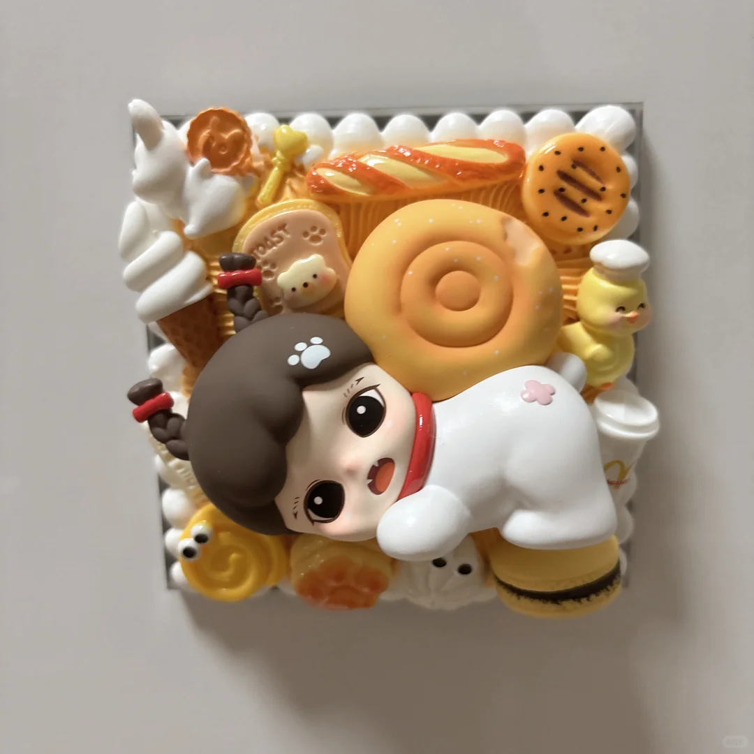 可可爱爱的大娃奶油胶冰箱贴