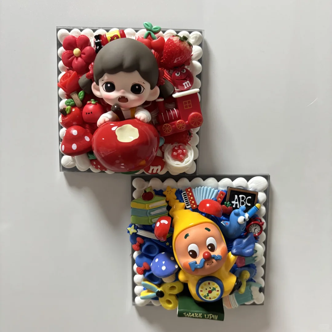 可可爱爱的大娃奶油胶冰箱贴