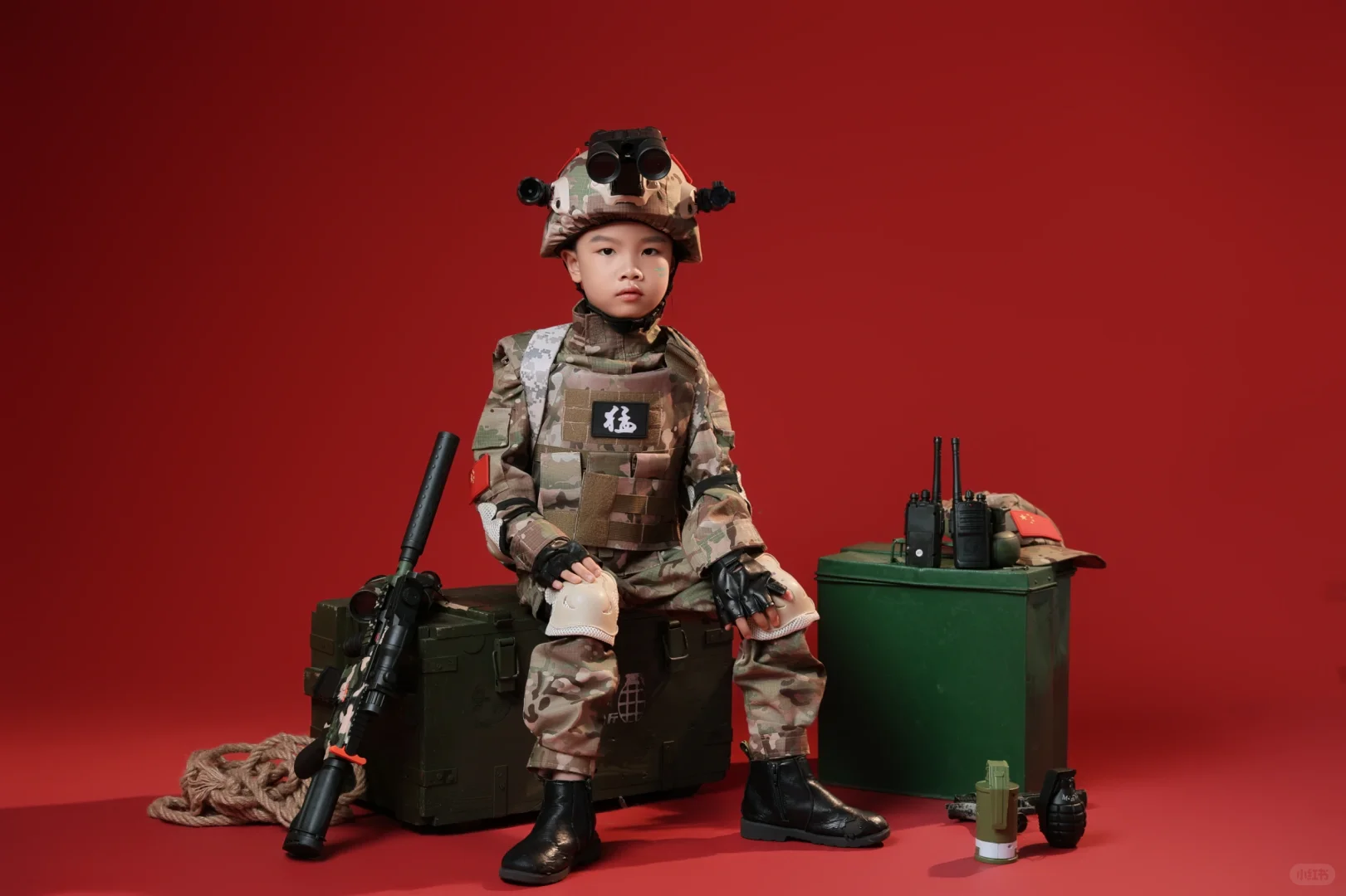 6岁“特种兵”报到！气场这块直接拿捏?