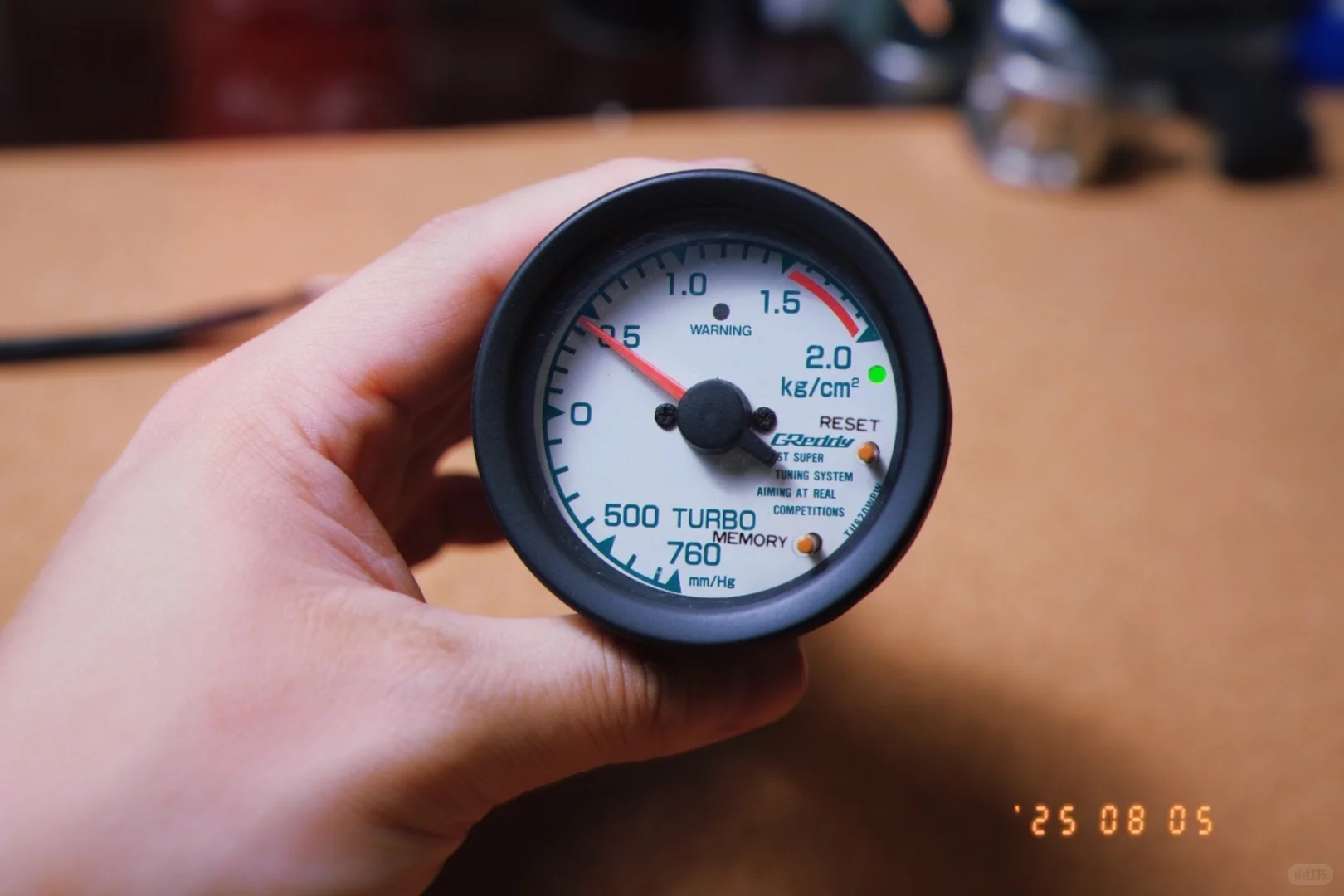 GReddy古董涡轮压力表把玩