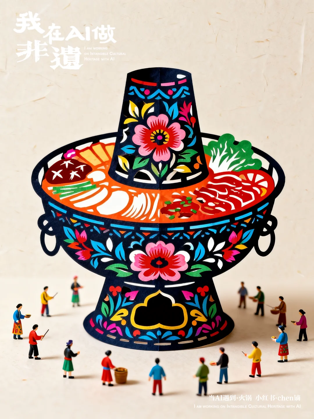 我在AI做非遗，当剪纸遇到火锅