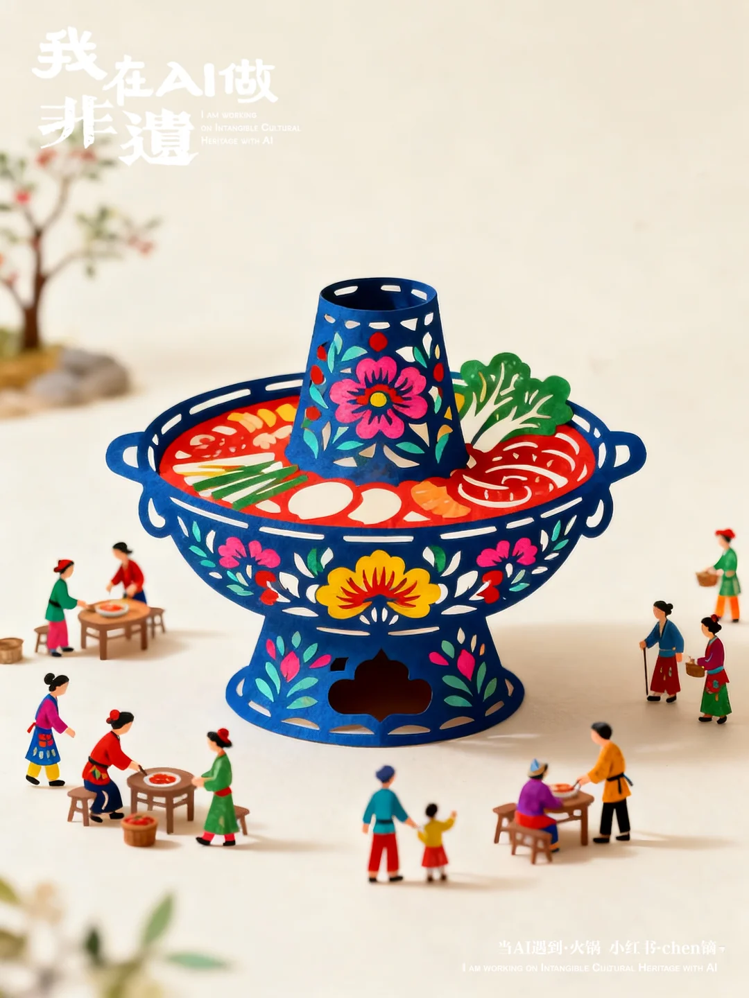 我在AI做非遗，当剪纸遇到火锅