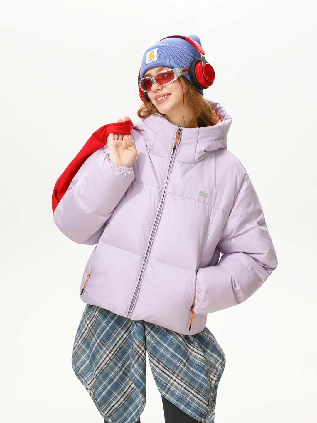 多巴胺撞色｜轻量化保暖短棉服