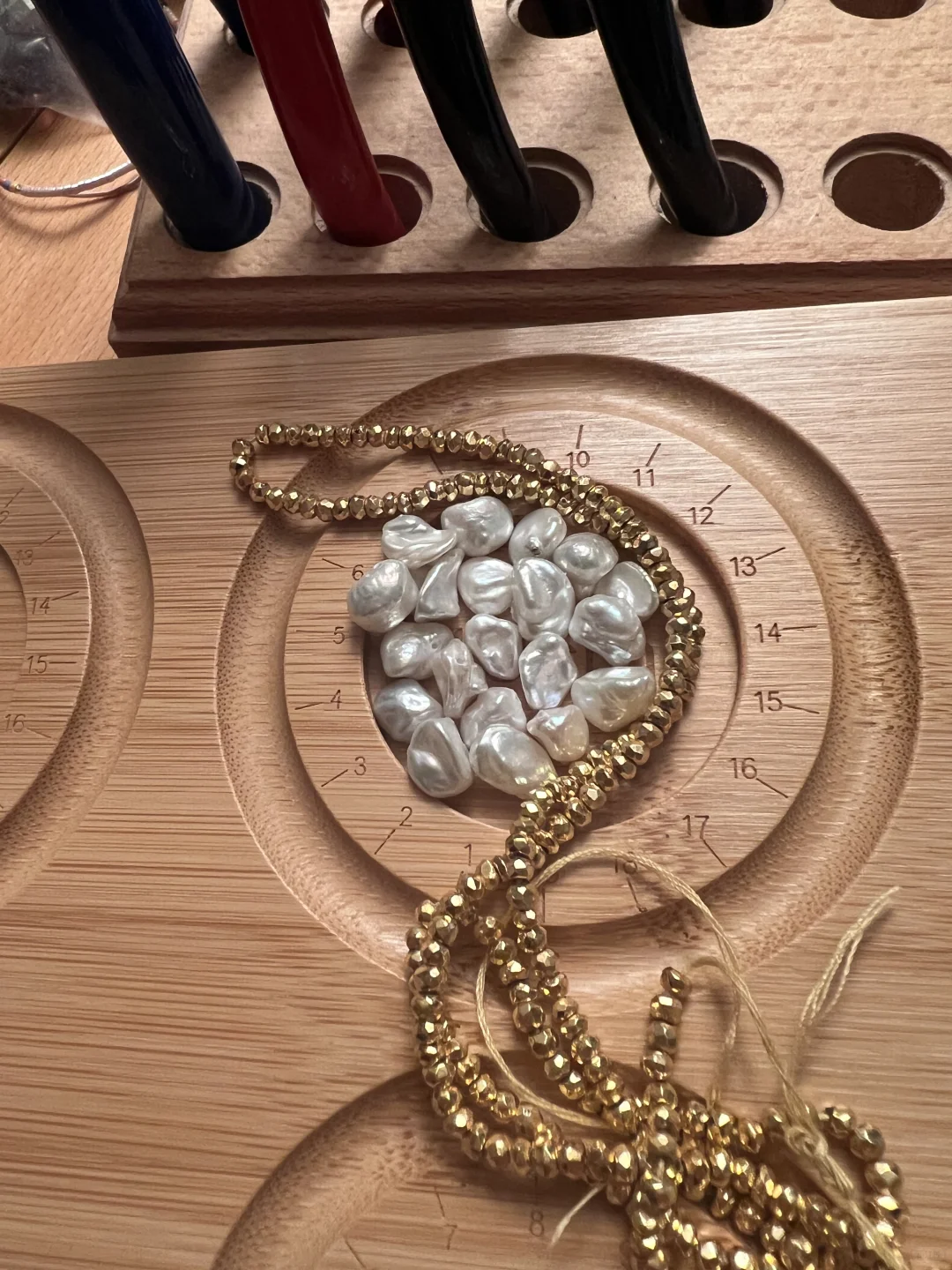 巴洛克碎银珍珠耳环 已预订