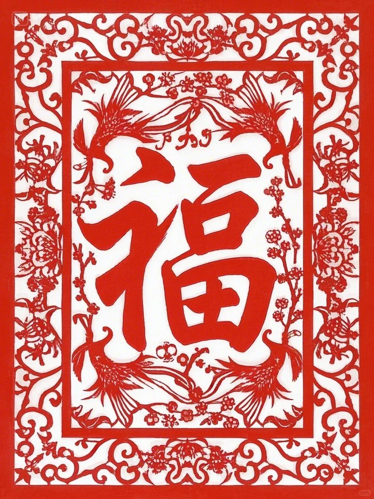 剪纸底稿（福）