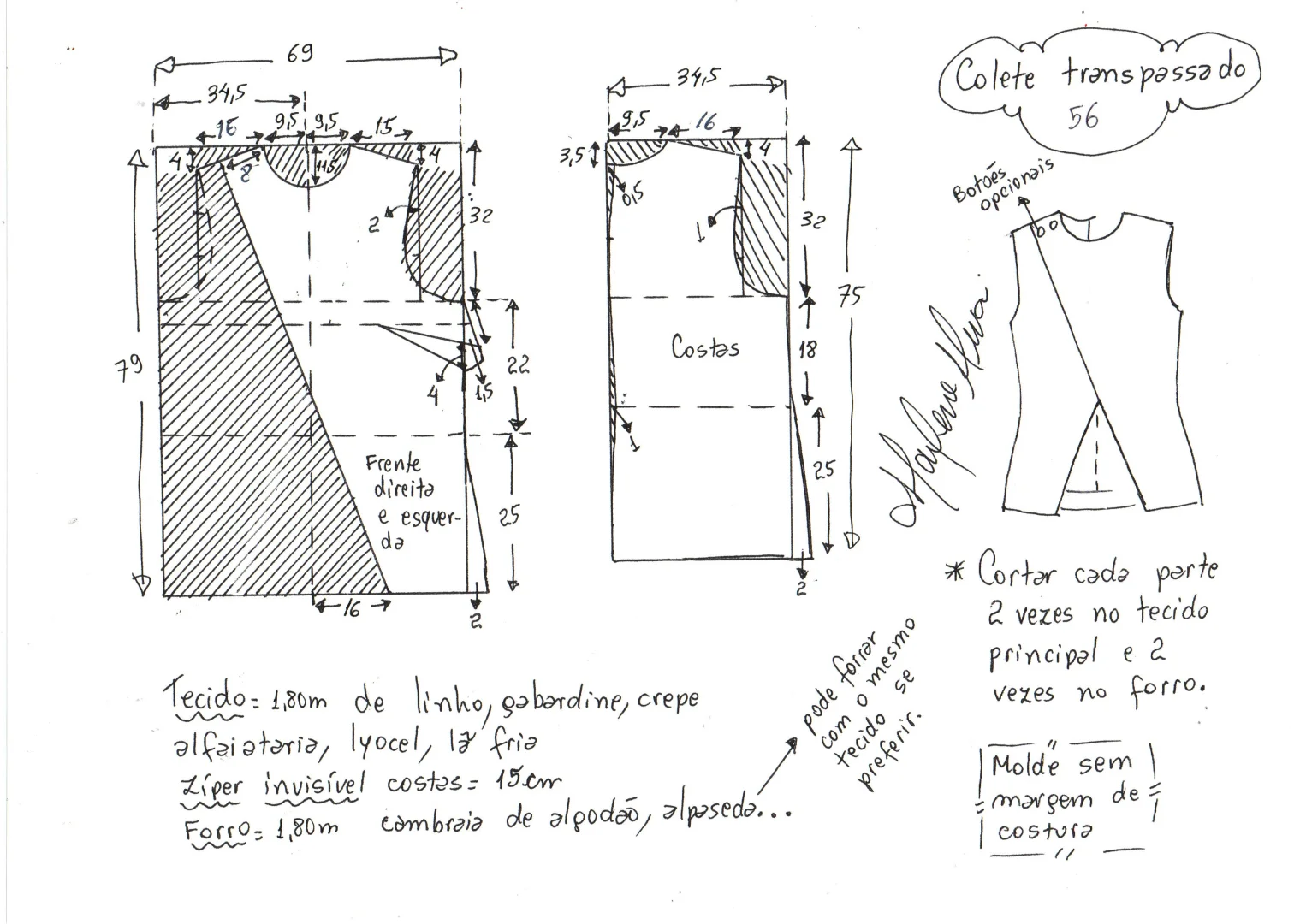 解锁极简主义！小众设计无袖马甲裁剪图分享