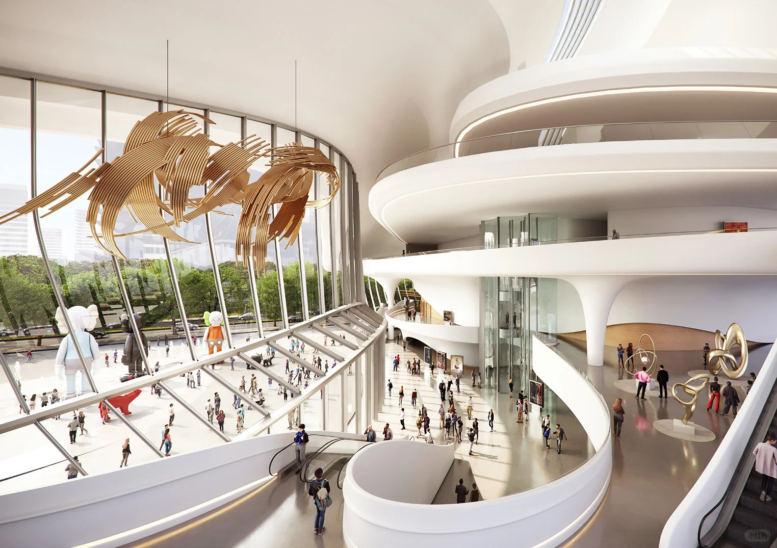 扎哈事务所丨涌川泾河新城国际文化艺术中心