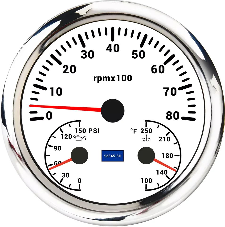 直径110mm多功能（转速+油压+水温）组合仪