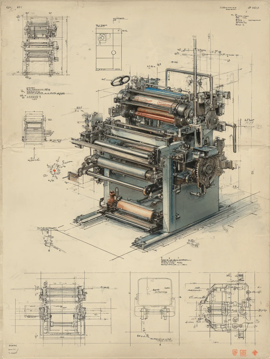 复古印刷机·设计草稿［咒语］