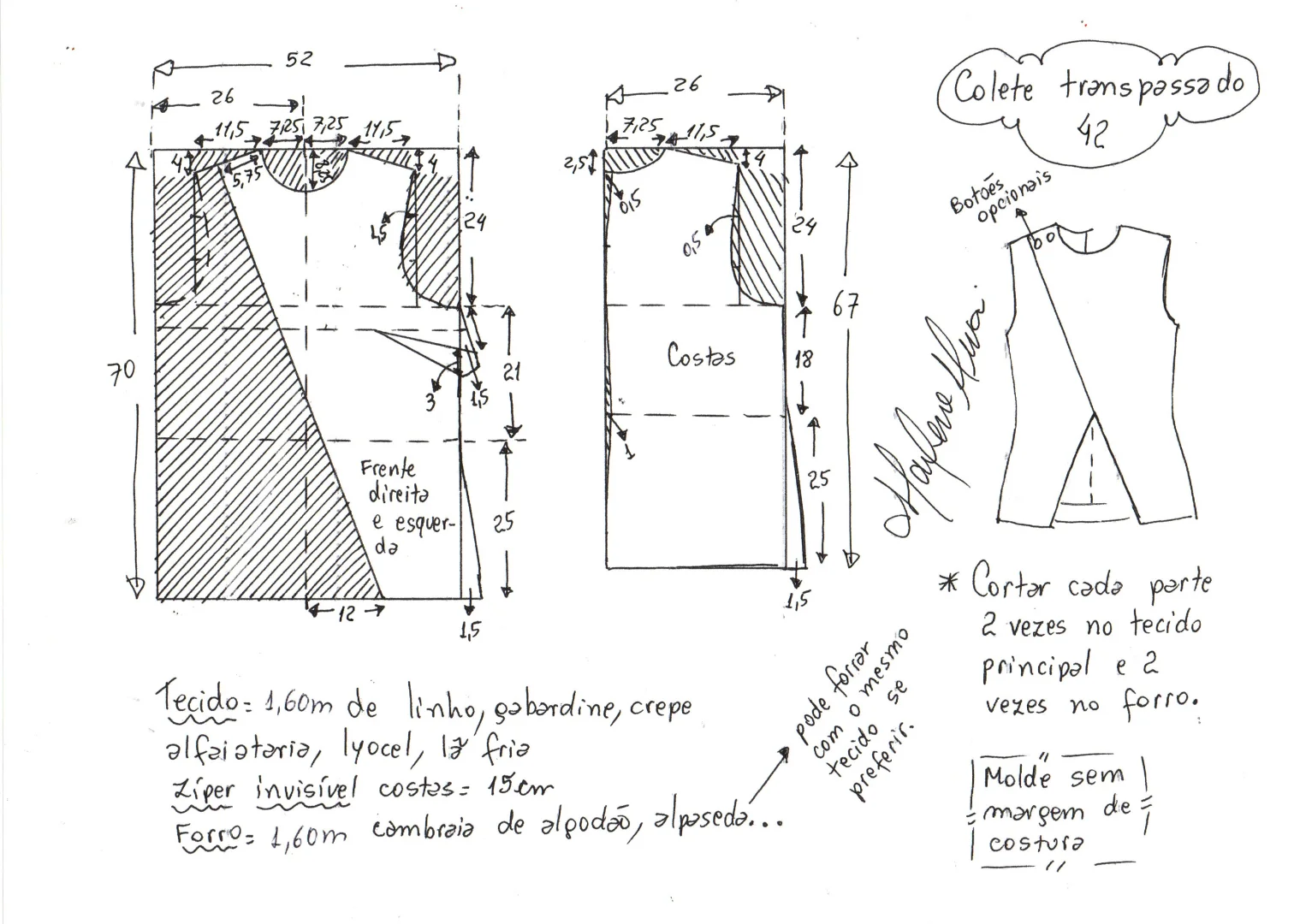 解锁极简主义！小众设计无袖马甲裁剪图分享