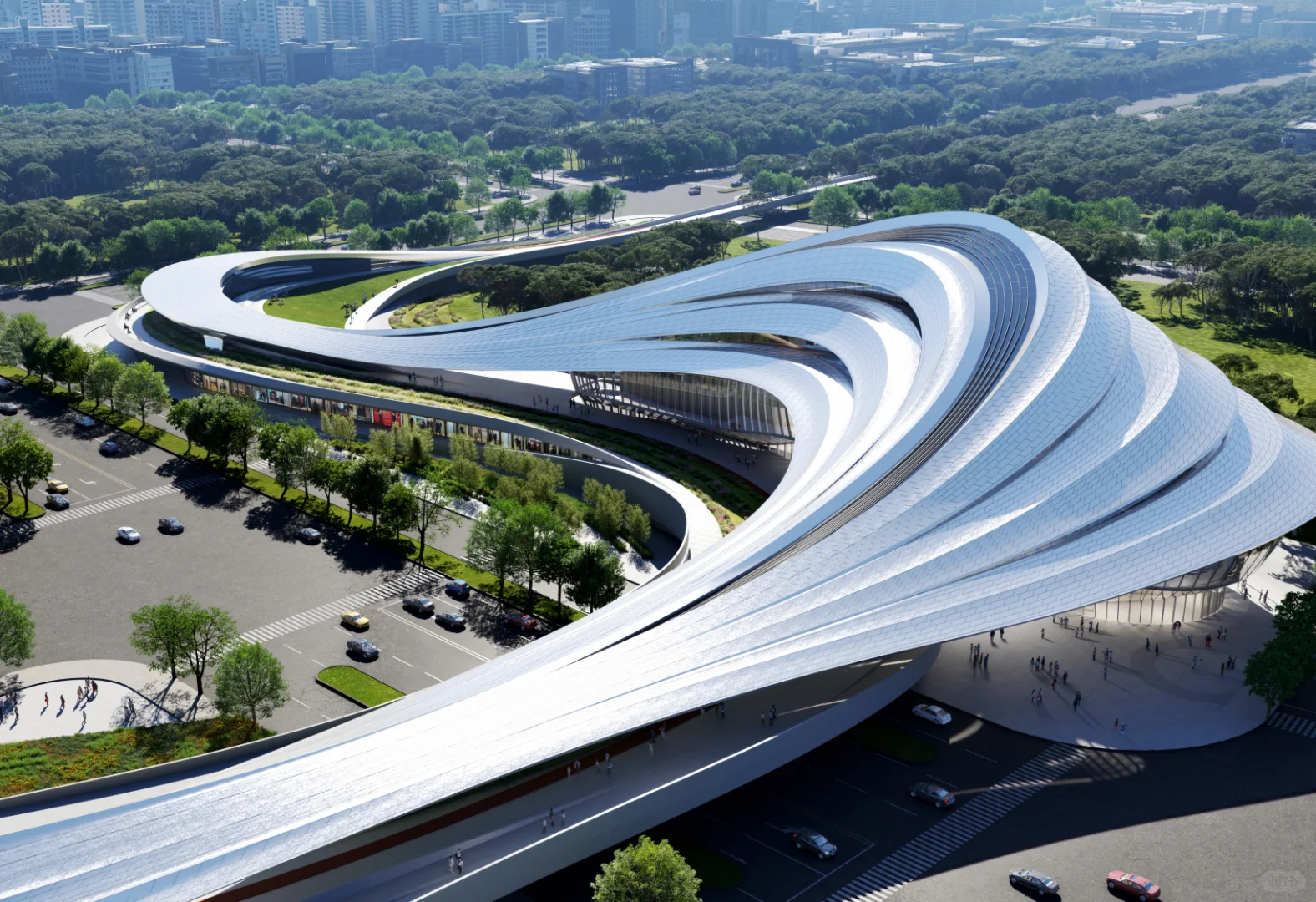 扎哈事务所丨涌川泾河新城国际文化艺术中心