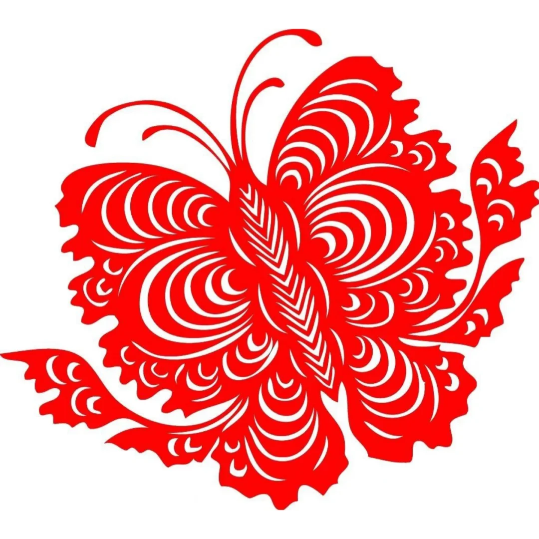 剪纸蝴蝶＿