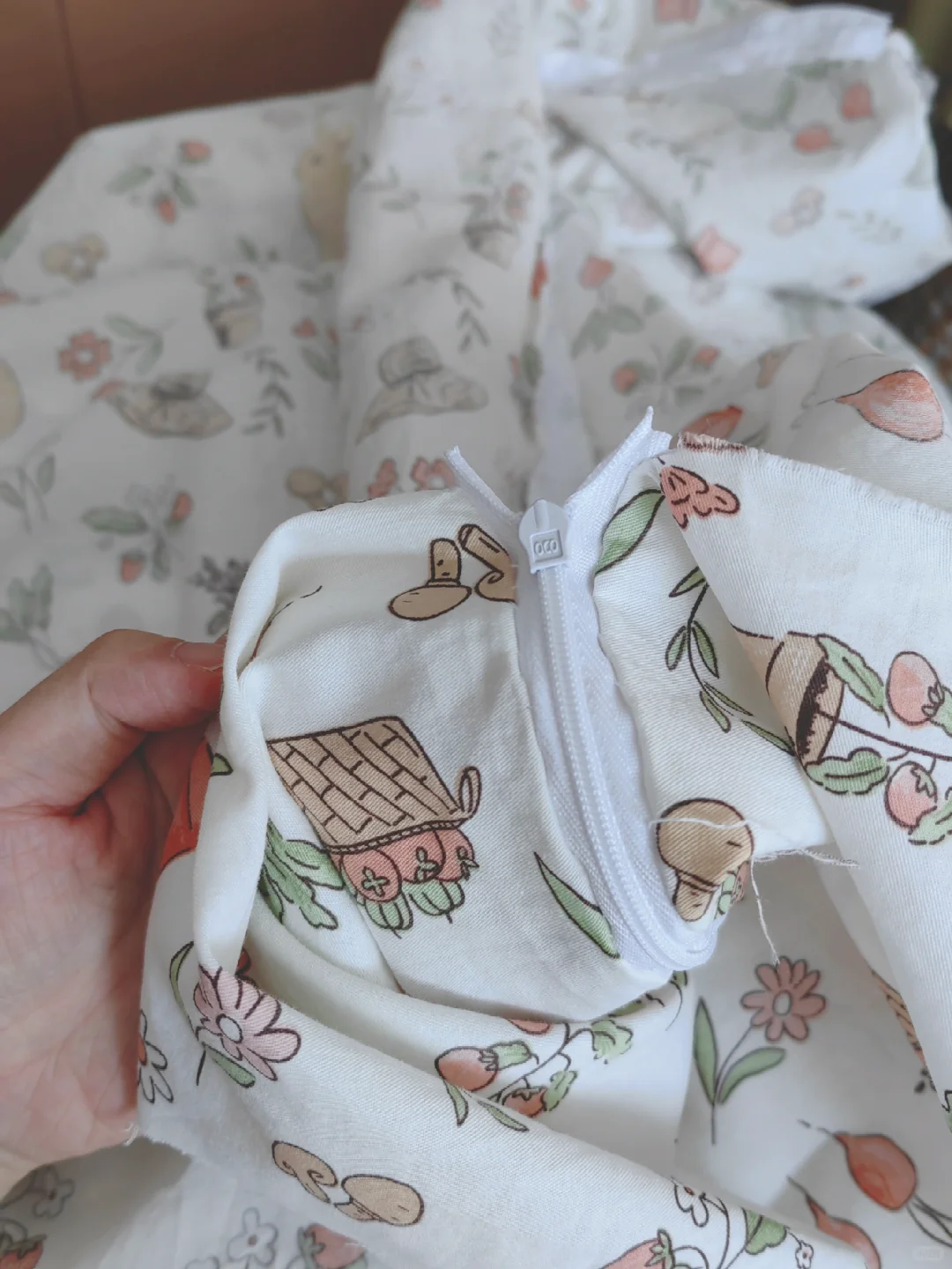 厉害了我 拉链上反了‖手工包被