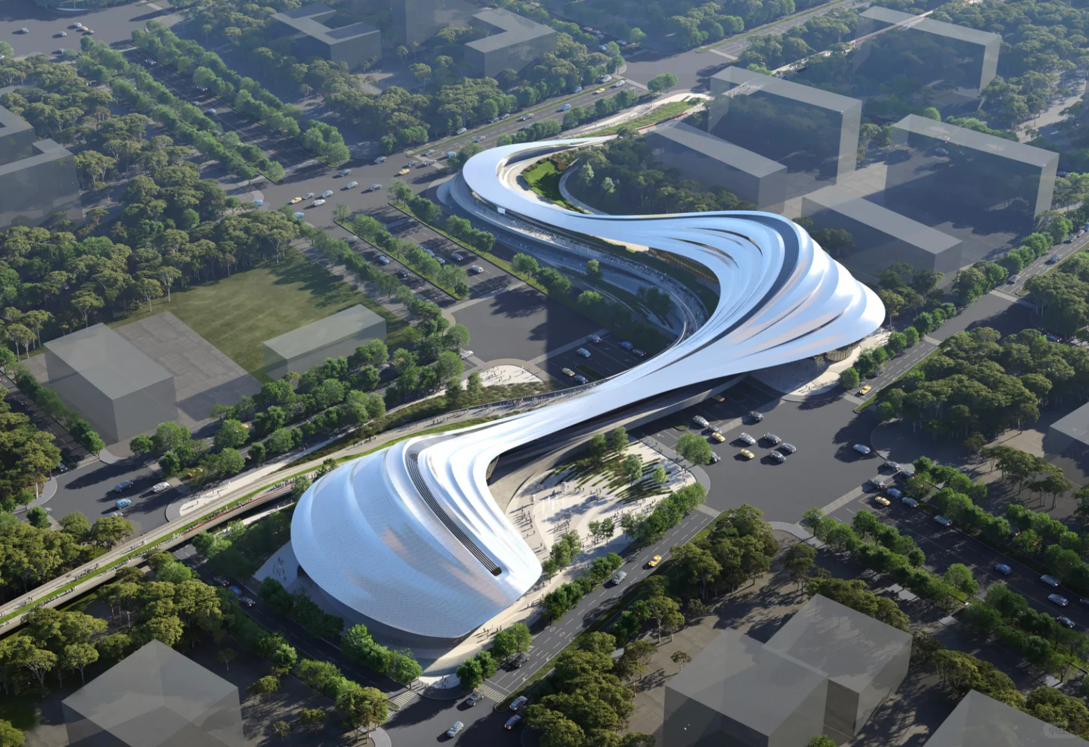 扎哈事务所丨涌川泾河新城国际文化艺术中心