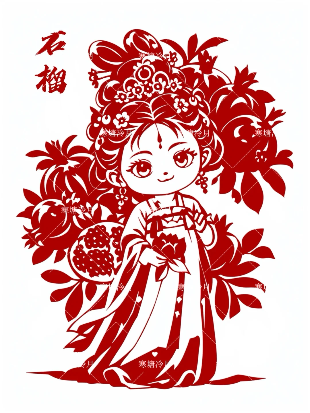 ?12月花神系列｜完结篇剪纸刻纸底稿分享