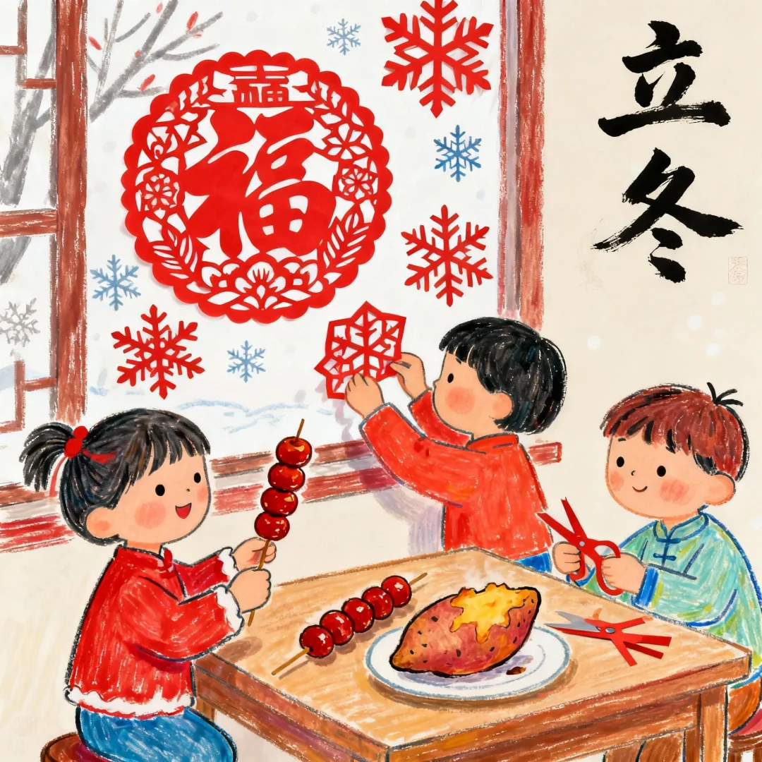 《立冬已至，剪福纳暖，甜串驱寒》