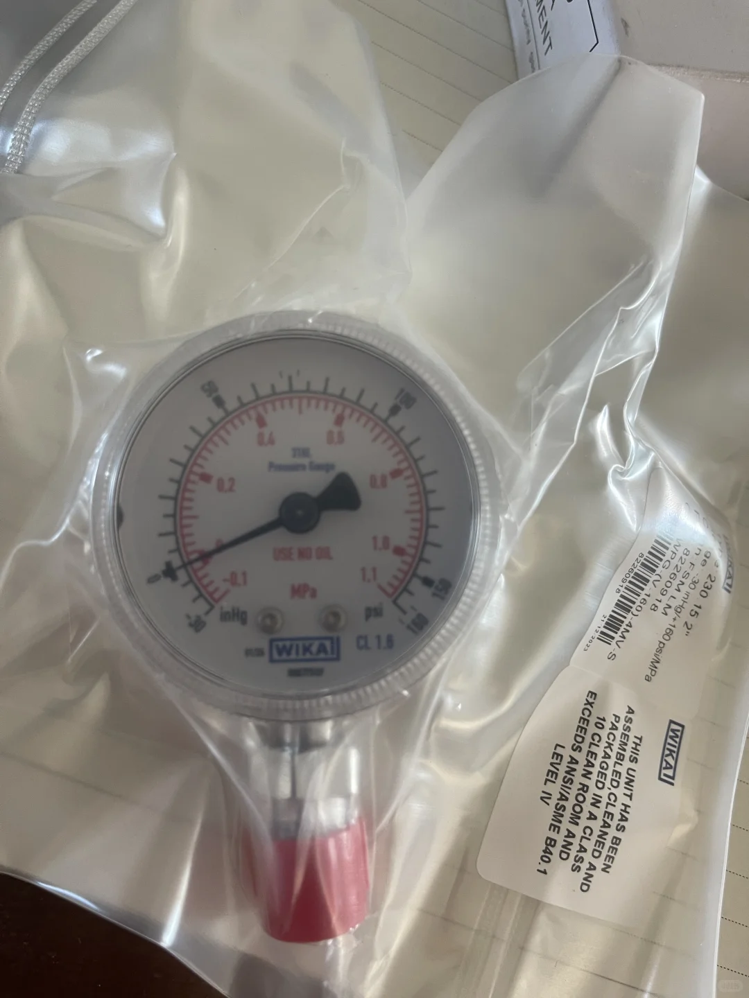 压力表 WIKA 背接 压力值-30-160 直立 项目