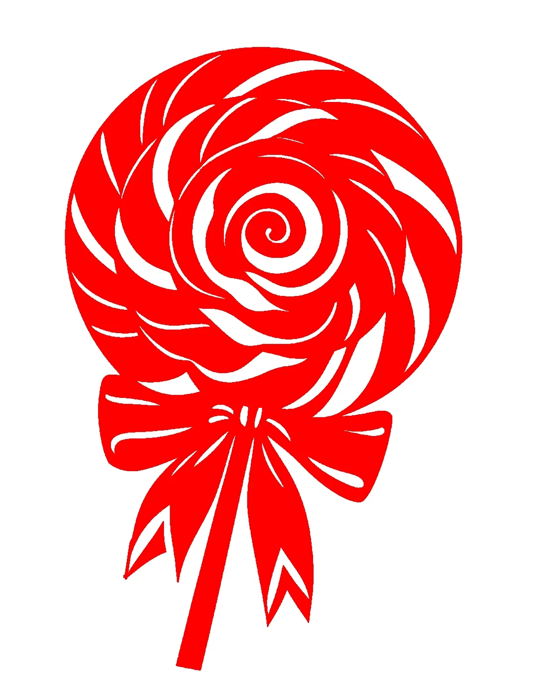 剪纸刻纸：棒棒糖