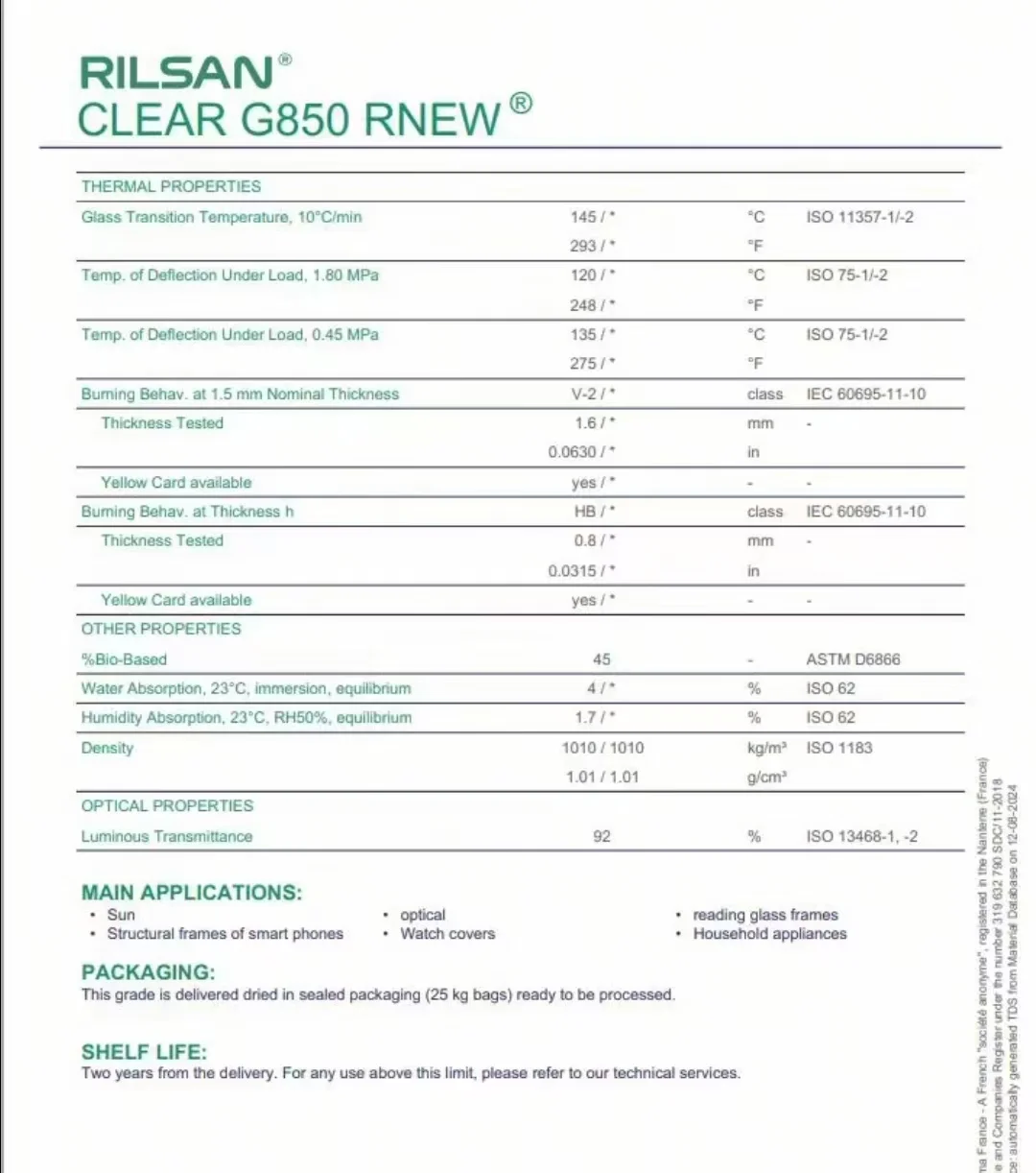 高性能生物基循环特种工程塑料代理