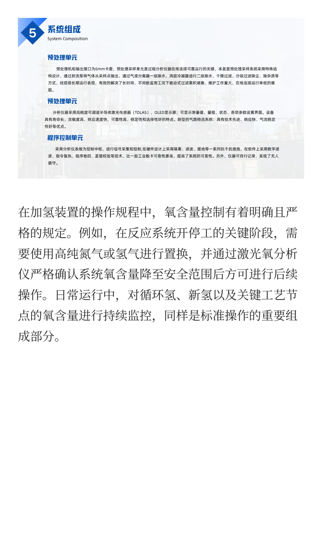 激光氧分析仪守护加氢反应釜安全高效运行