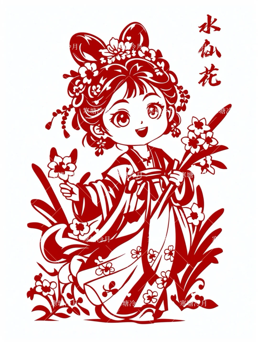 ?12月花神系列｜完结篇剪纸刻纸底稿分享