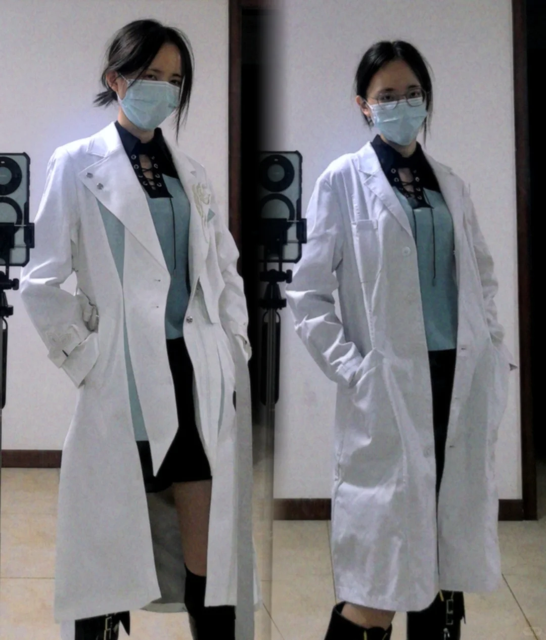 飞霄印象服你是一款超有型的白大褂～