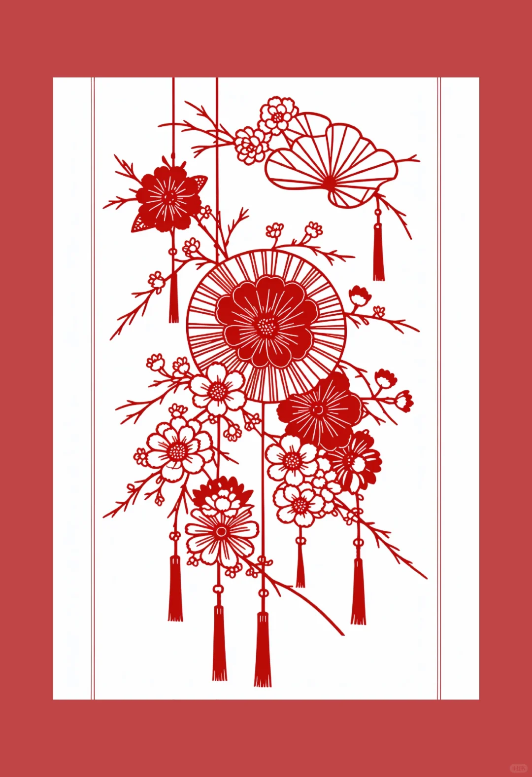 非遗传承｜花?扇剪纸