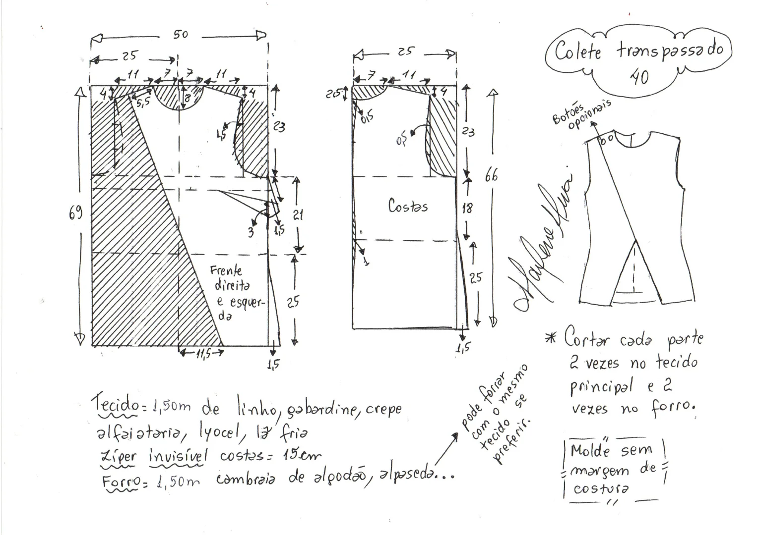 解锁极简主义！小众设计无袖马甲裁剪图分享