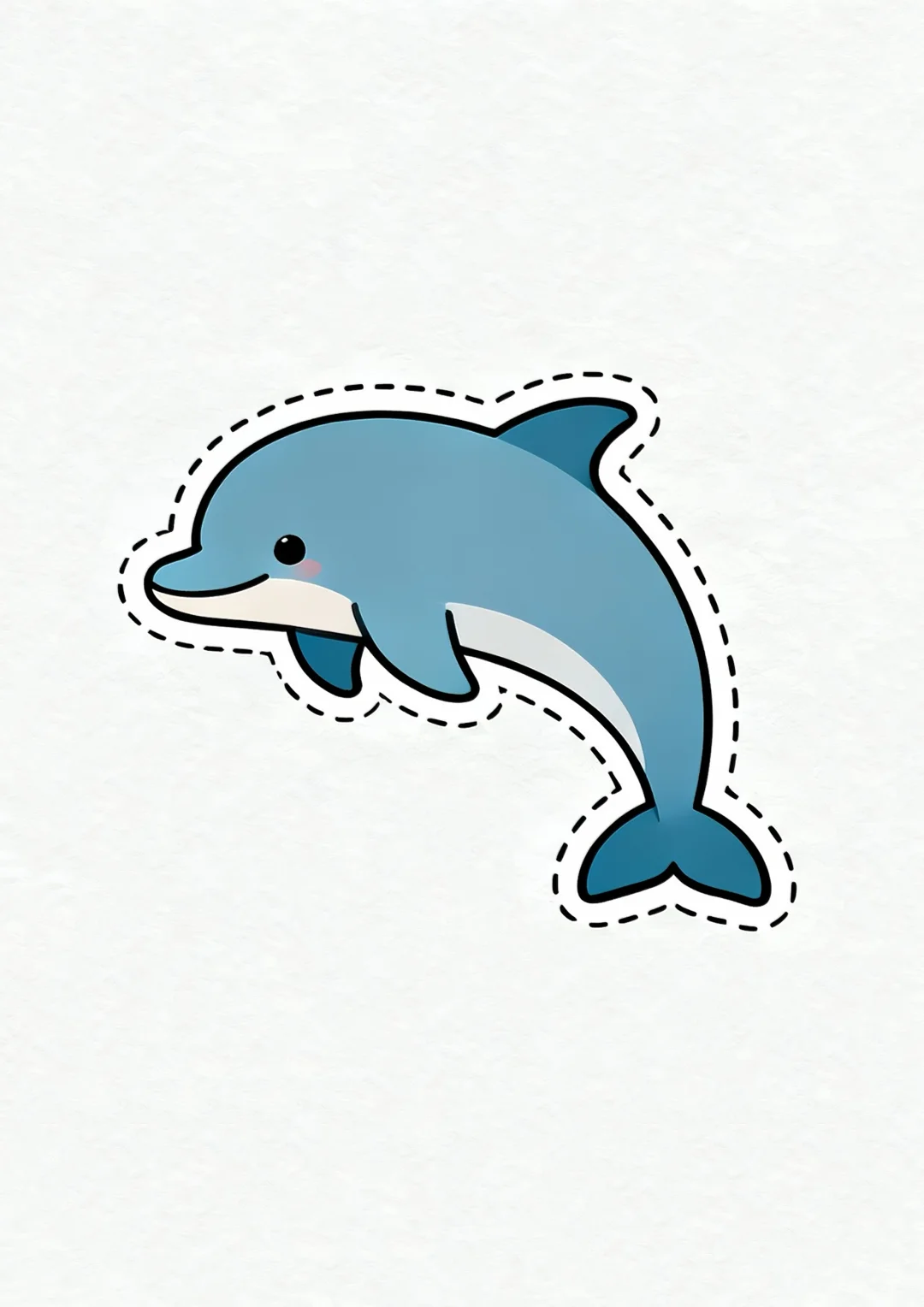 海洋动物贴纸素材?打印幼儿园剪纸手工