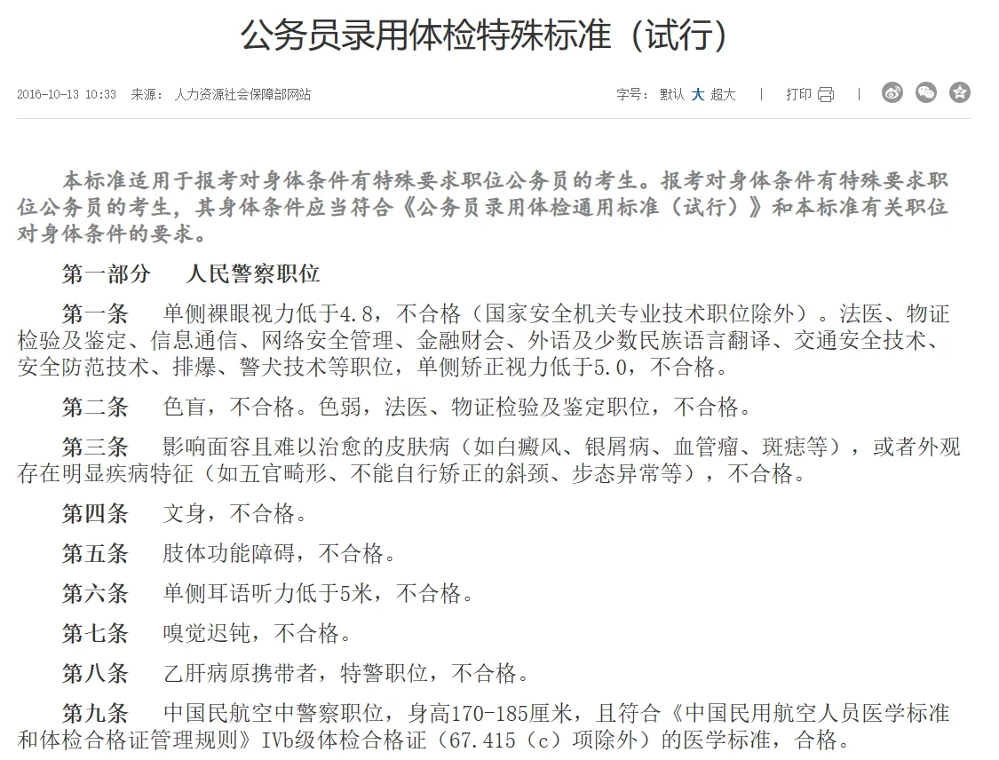 公务员体检预检攻略（仅供参考）