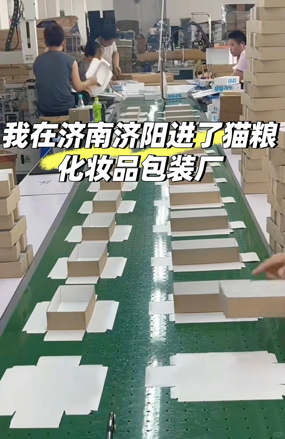 我在济南济阳进了猫粮化妆品包装厂