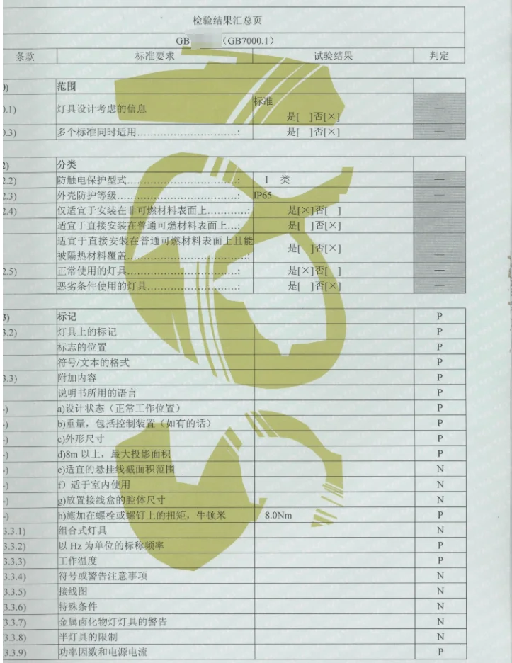 LED路灯道具检测报告办理，第三方检测