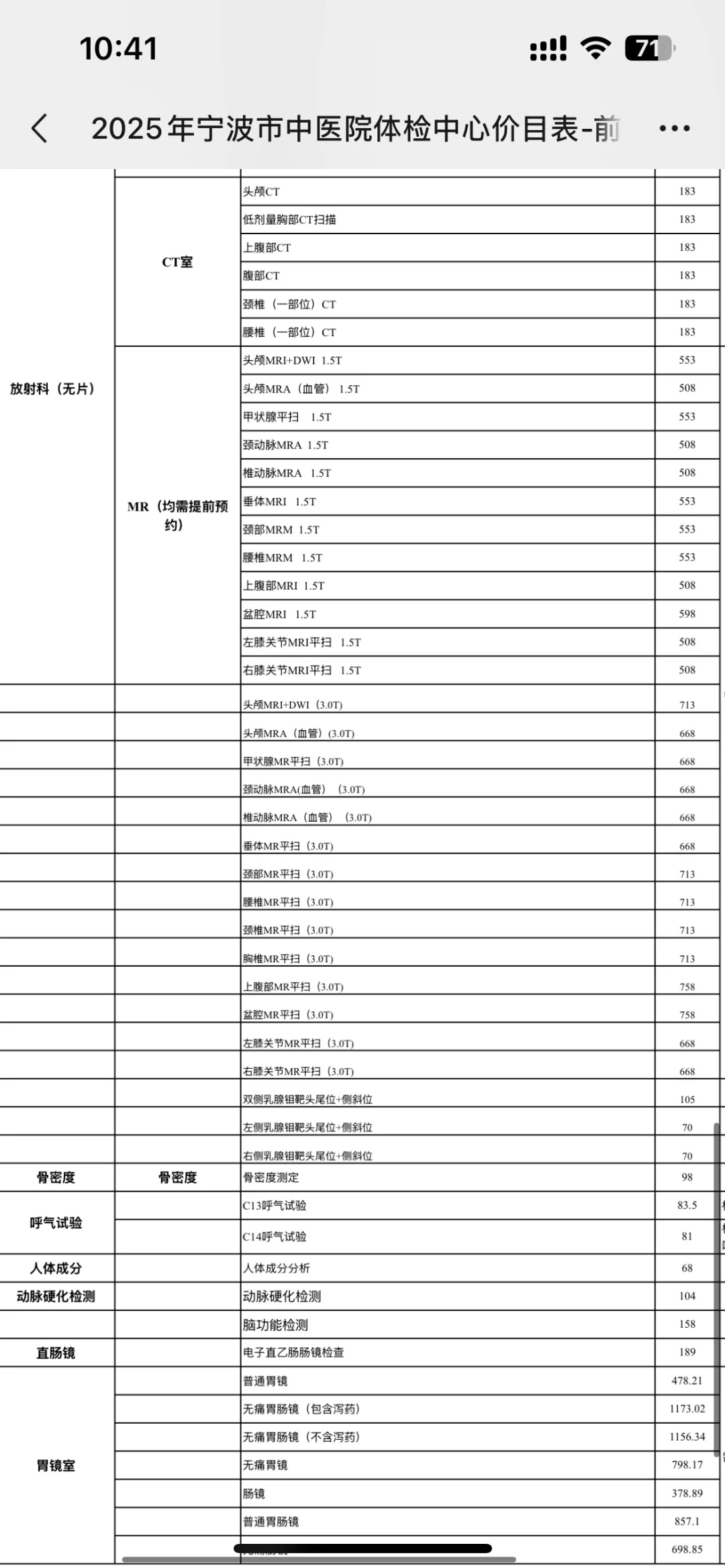 公司体检项目越来越少