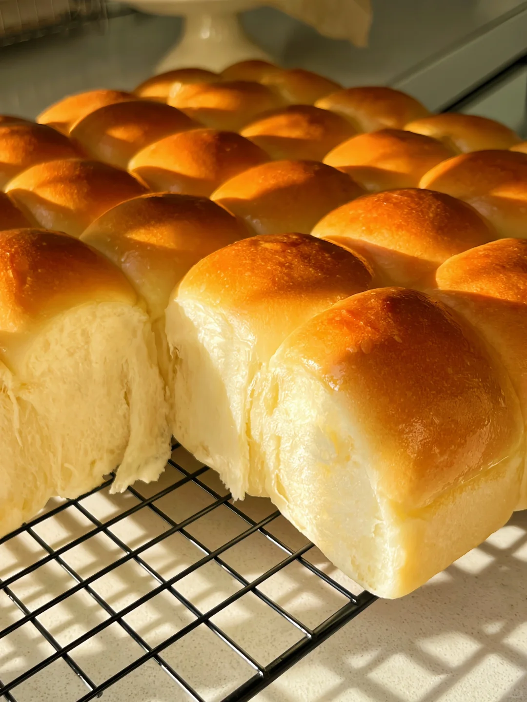 一次发酵❗️软fufu☁️黄油小面包?出炉秒光?