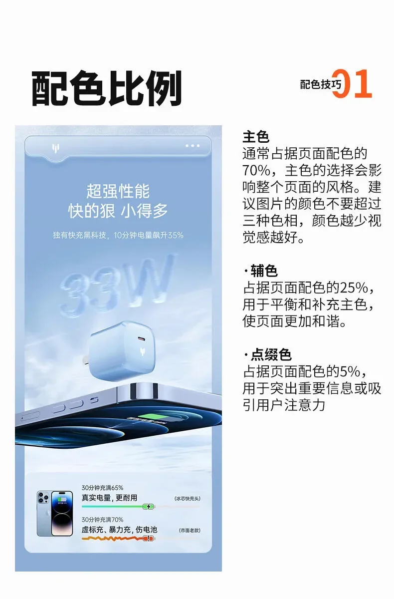 详情页色彩搭配万能公式！三大技巧！