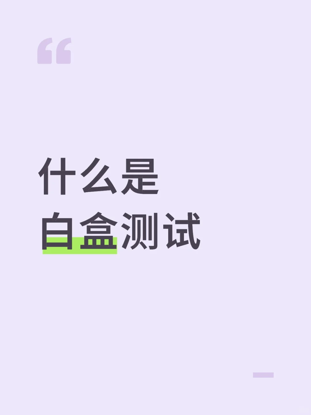 什么是白盒测试