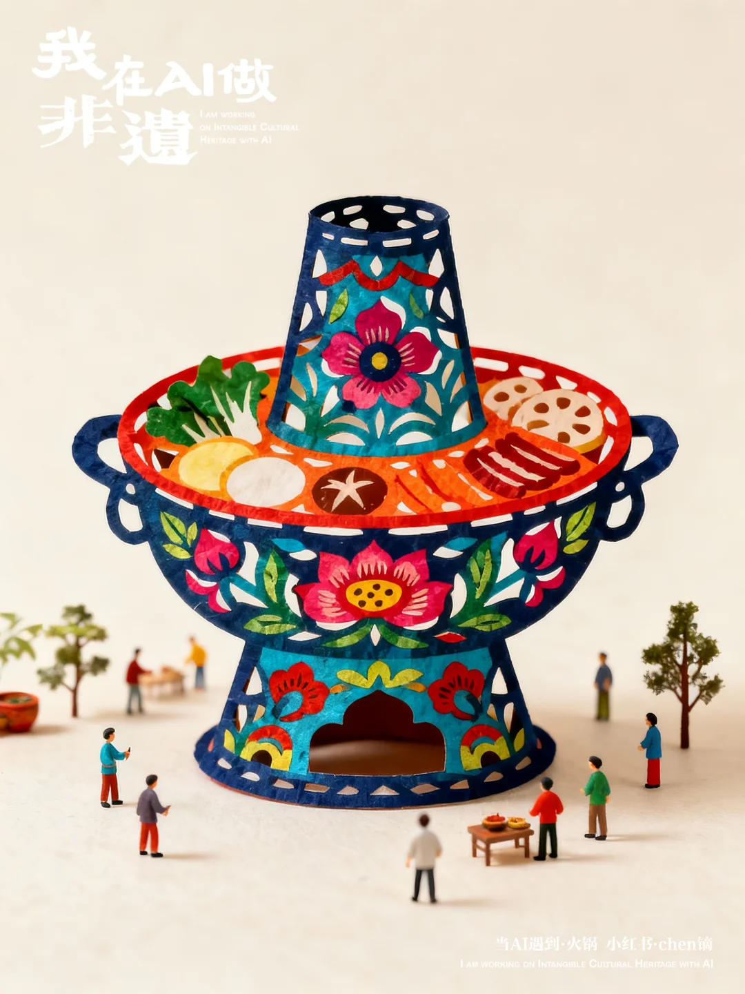 我在AI做非遗，当剪纸遇到火锅