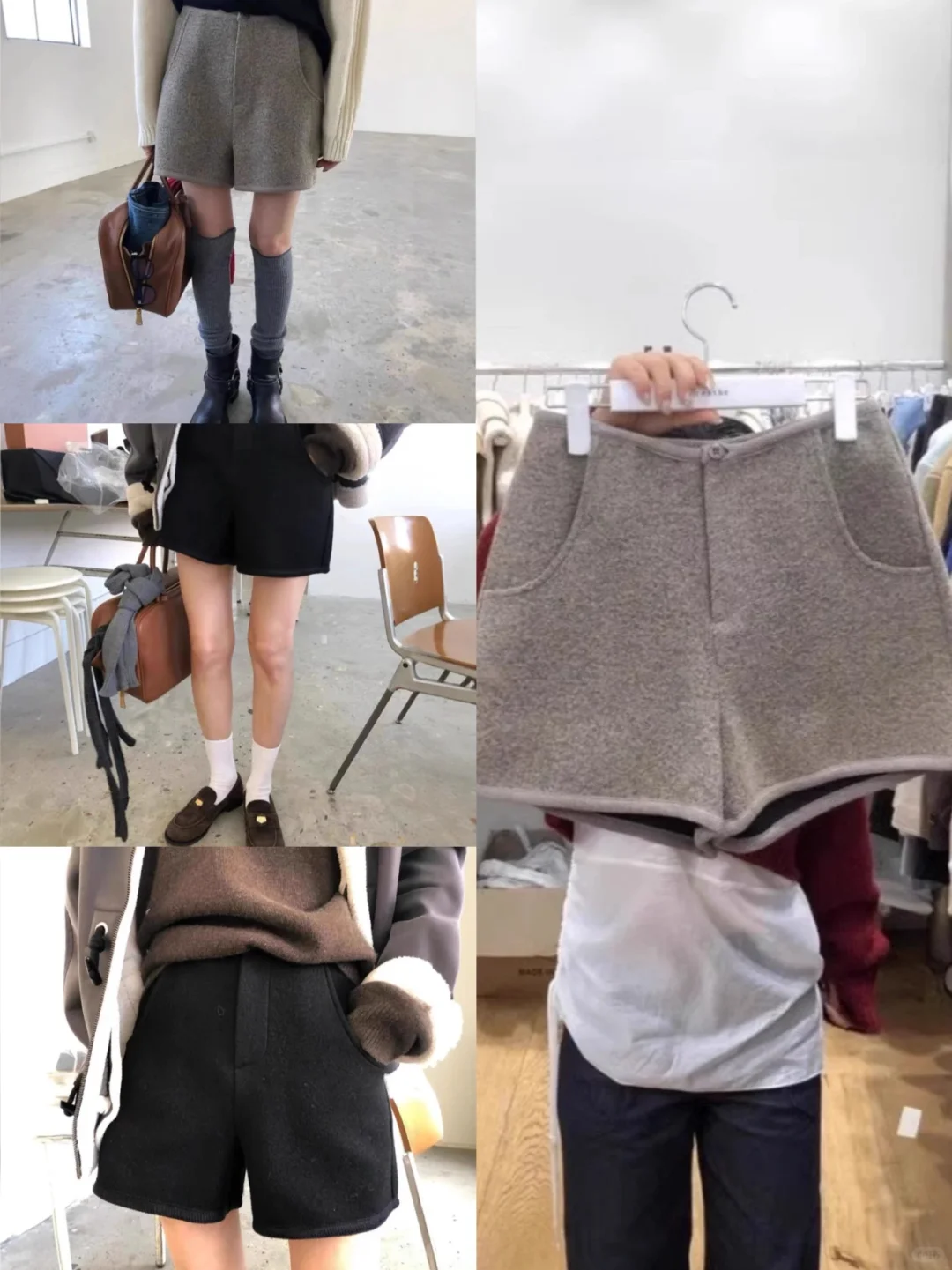 韩国东大门2025秋冬新款｜复古高腰短裤