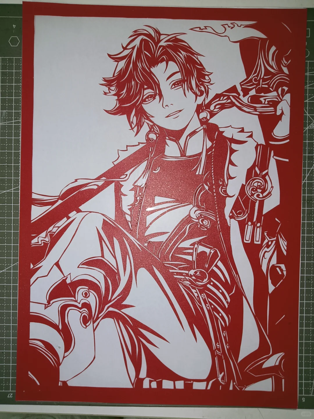 孙权剪纸（含底稿）