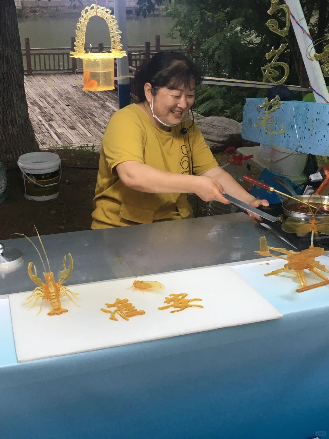 淮安这个糖画还能做成3D款，羡慕小朋友