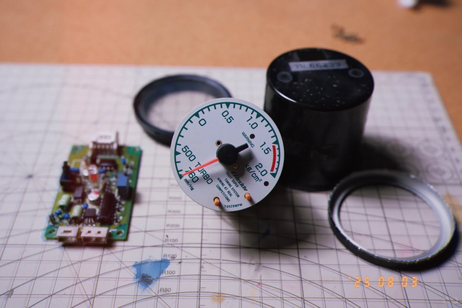 GReddy古董涡轮压力表把玩