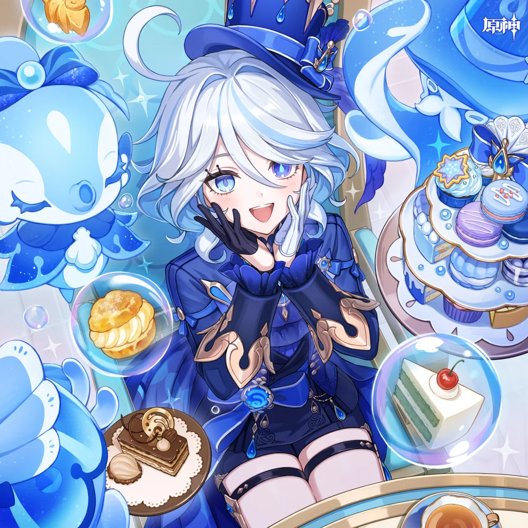 生日快乐！我们的大明星！芙宁娜贺图剪纸