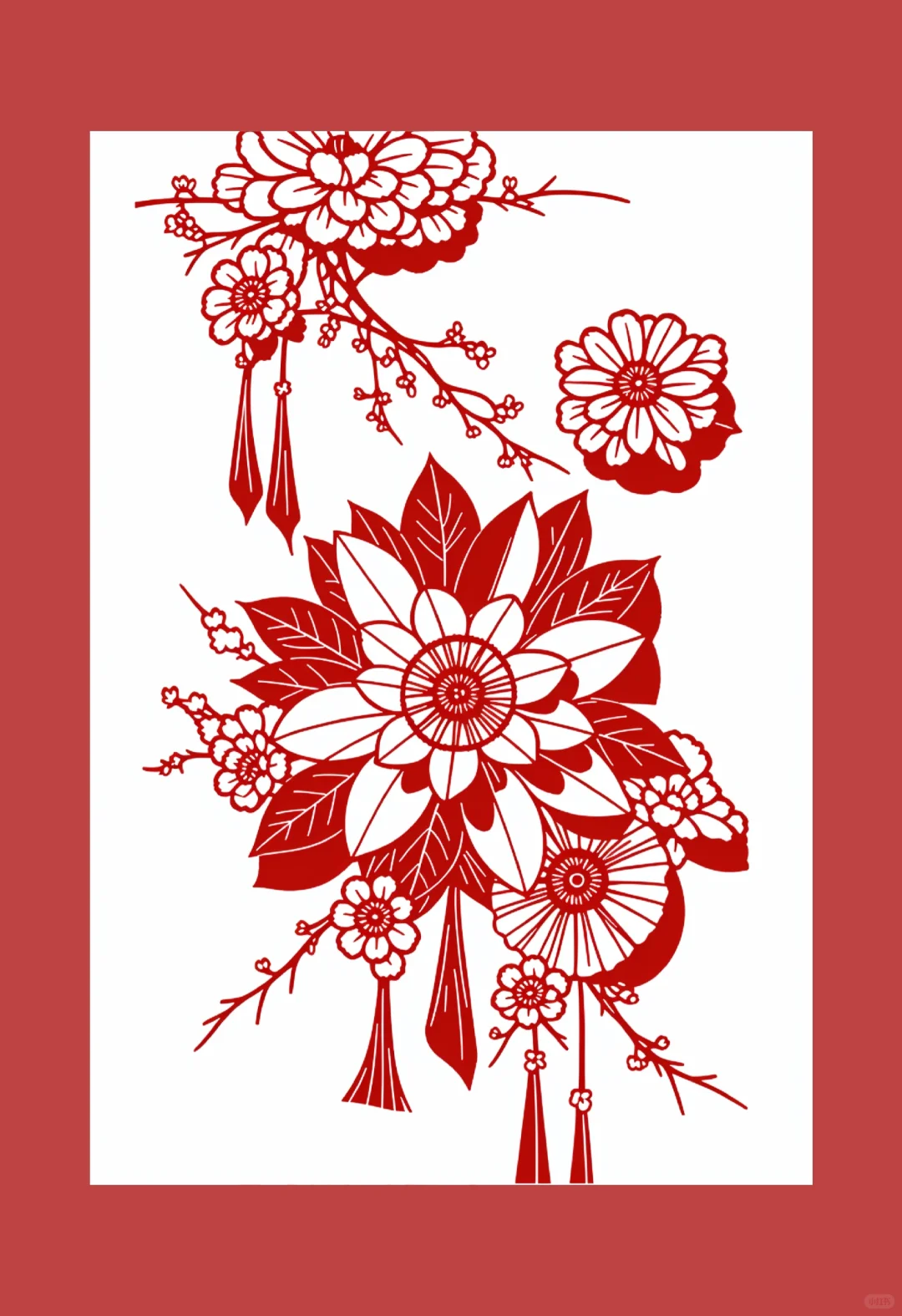 非遗传承｜花?扇剪纸