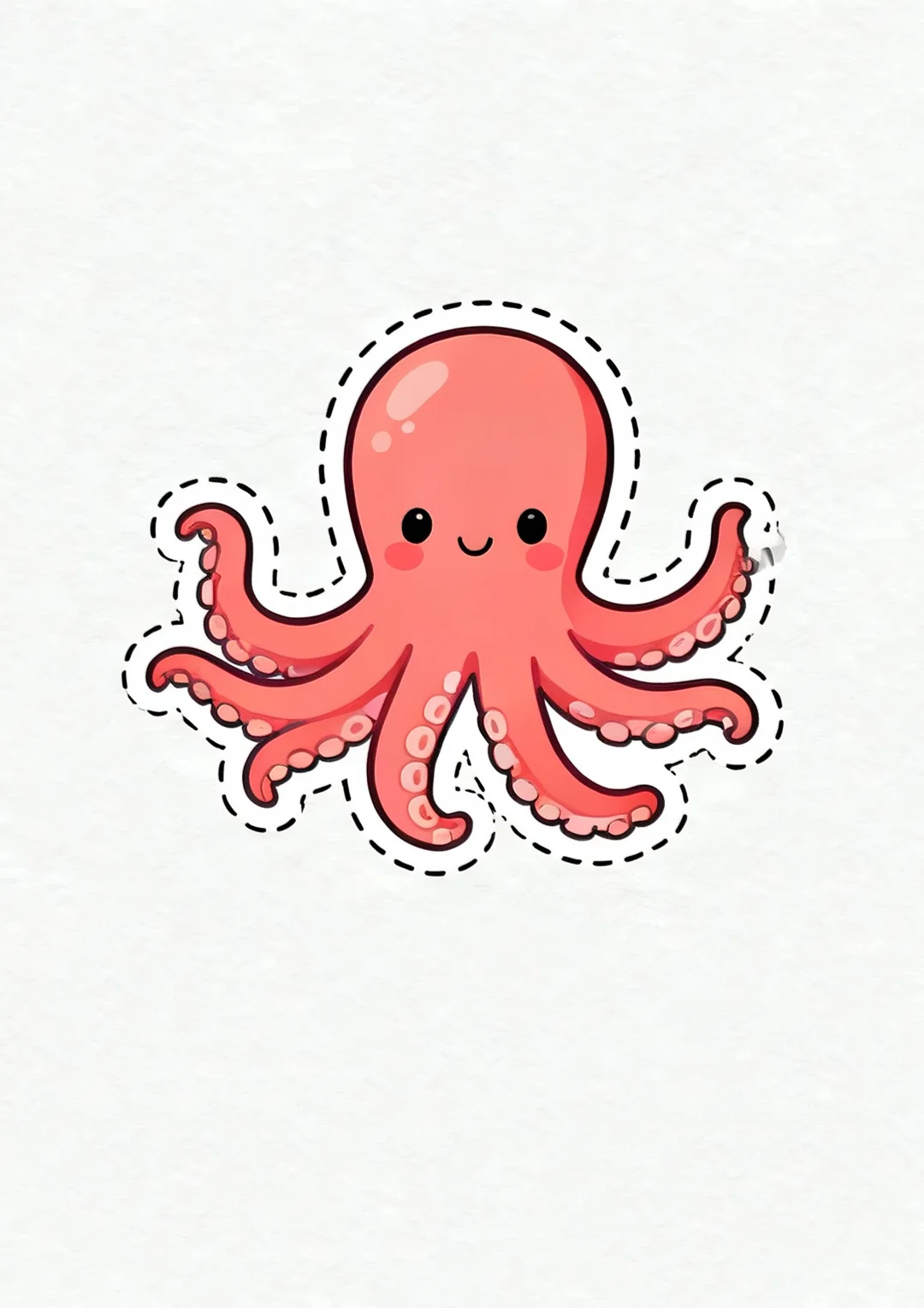 海洋动物贴纸素材?打印幼儿园剪纸手工