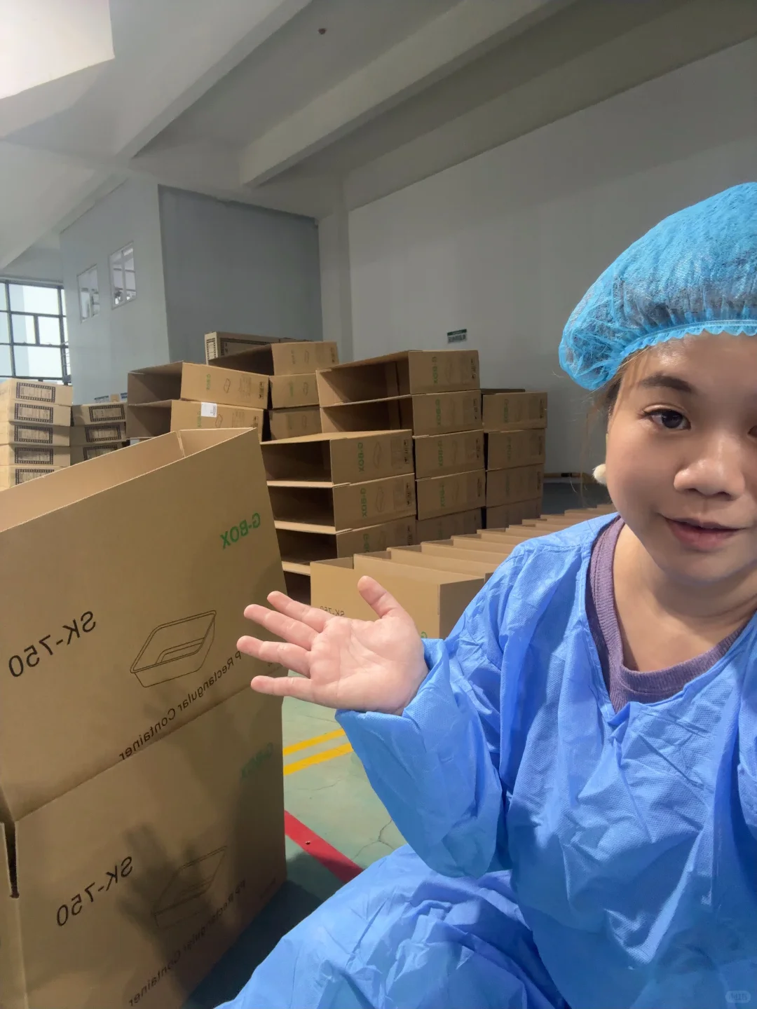 外贸到车间打包一次性塑料快餐盒只有我吧