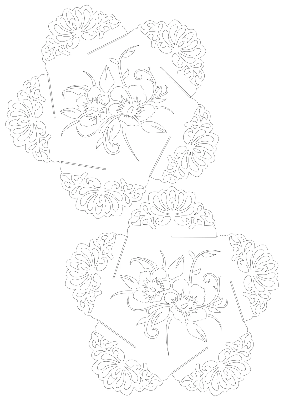 立体纸雕图纸分享