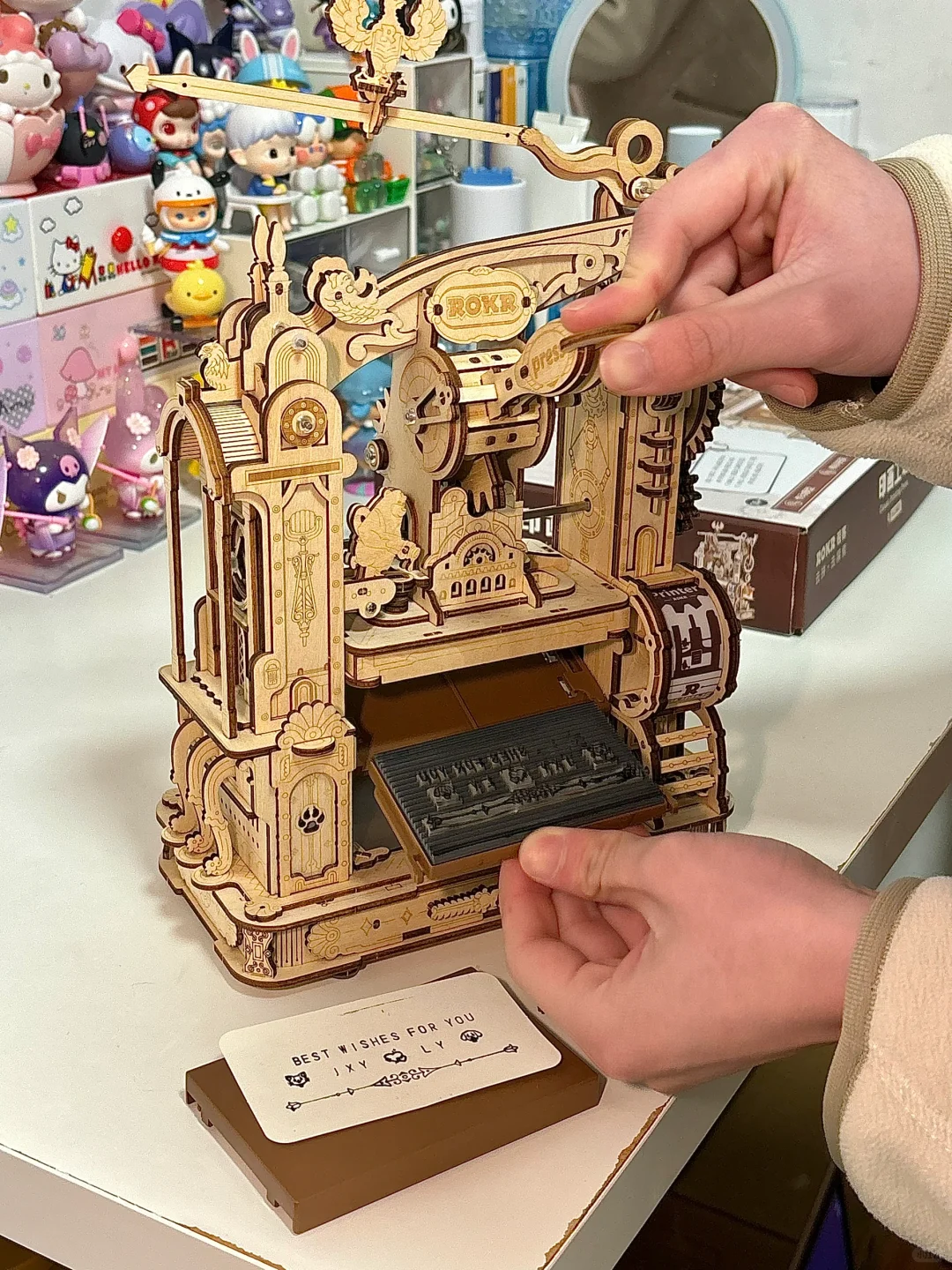 ?自己拼的印刷机！太喜欢啦啊啊啊