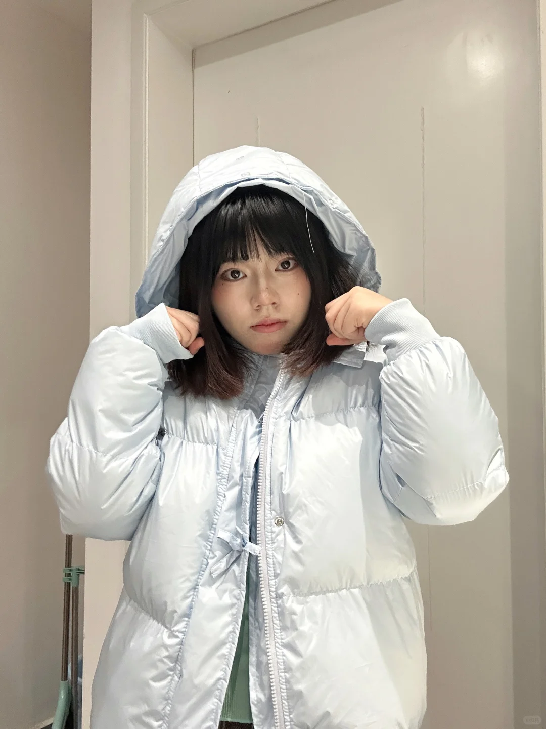 宝宝蓝棉服✨显白到发光！黄皮直接焊在身上！