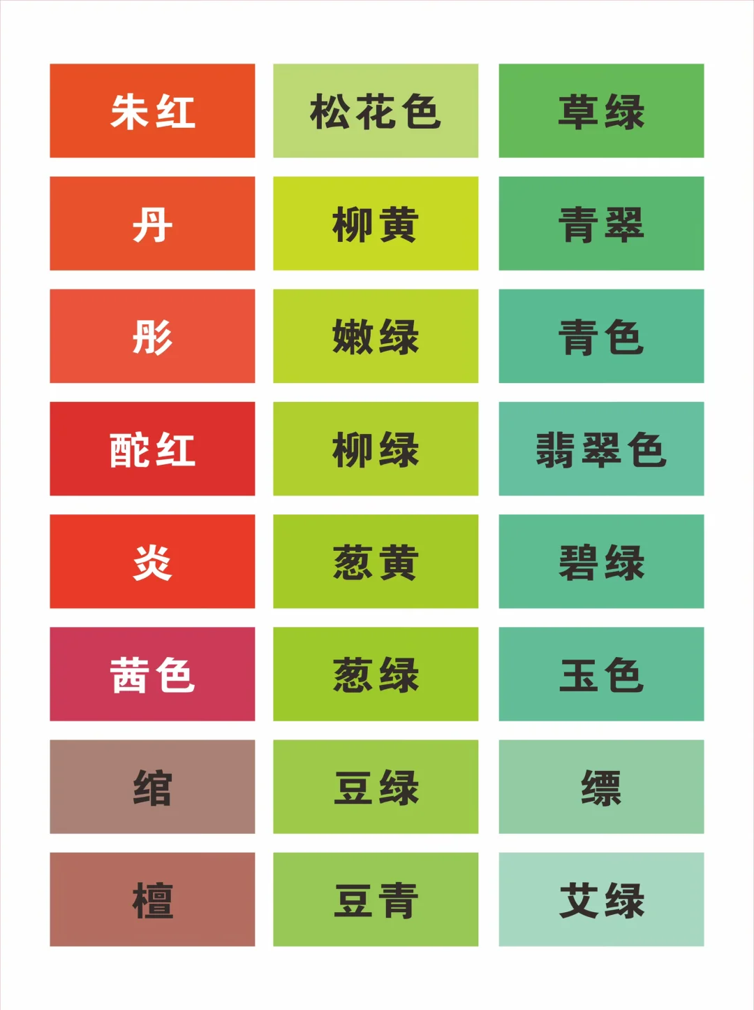 设计必收藏！RGB色卡合集！超实用电子色卡